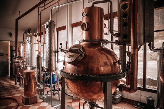 Still in the Enzian distillery Grassl
