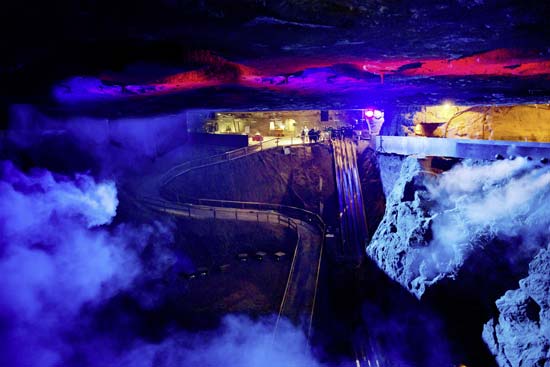 Light show in the salt mine Light show in the salt mine
