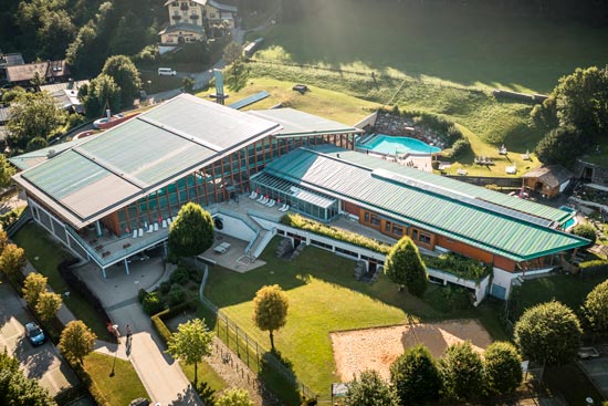 A bird's eye view of the Watzmann Therme