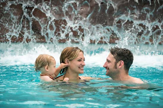 Family at the Erlebnistherme Family at the Erlebnistherme