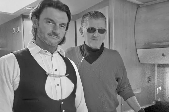 The two bosses, Thomas and his father Helmut