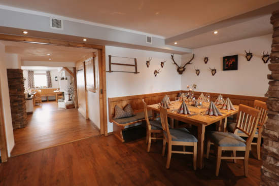 Restaurant area at the camping resort Restaurant area at the camping resort