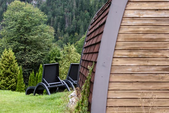 Woodlodge Außenansicht Detail Woodlodge Außenansicht Detail